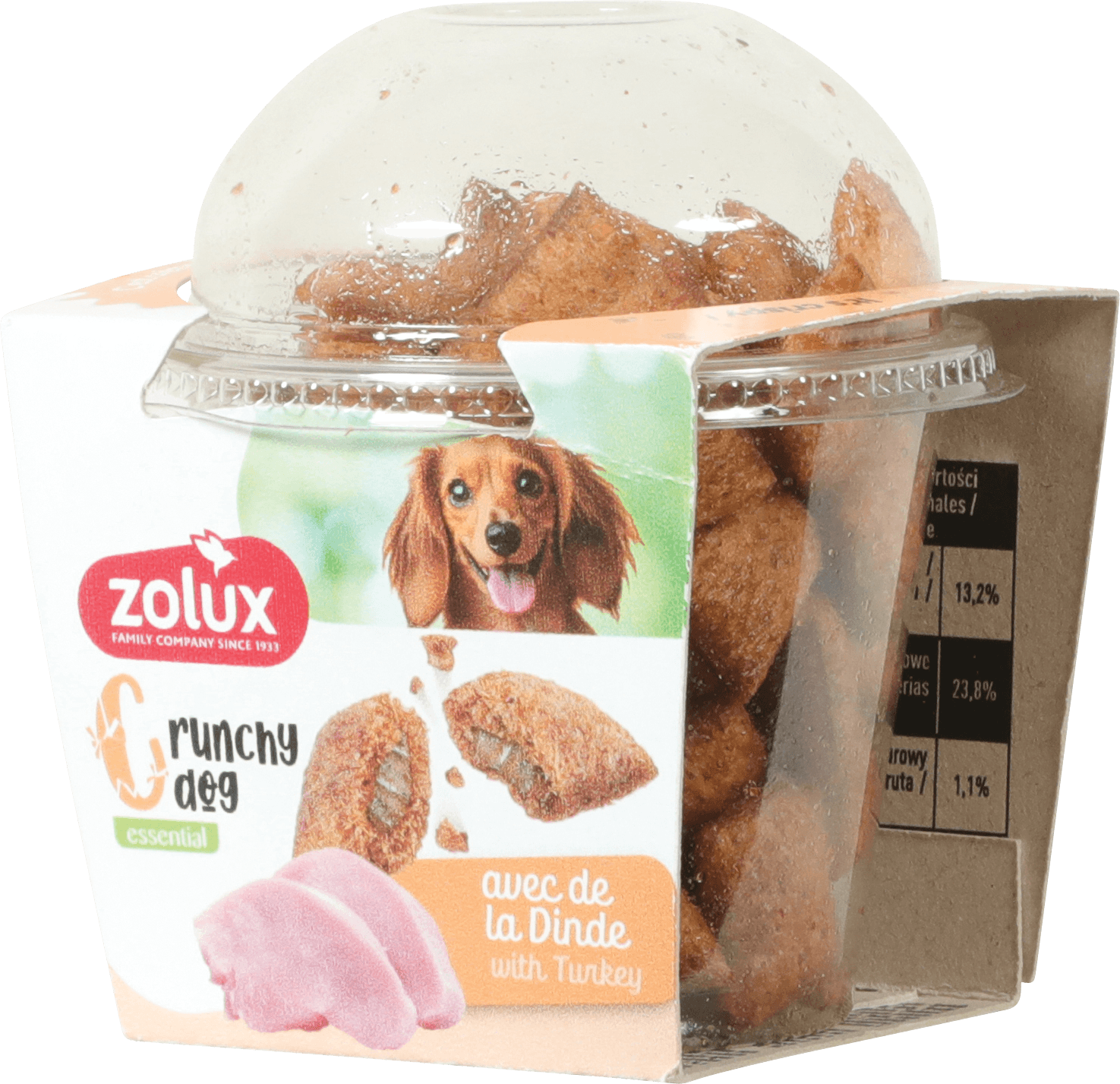 ZOLUX CRUNCHY DOG Hundekekse mit Truthahn 75 g – Bild 1