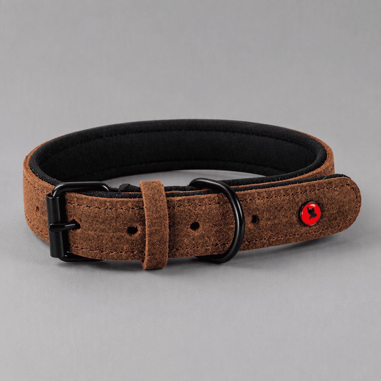 ZOLUX Komfort-Lederhalsband für Hunde, 33–39 cm, 18 mm, braun – Bild 16
