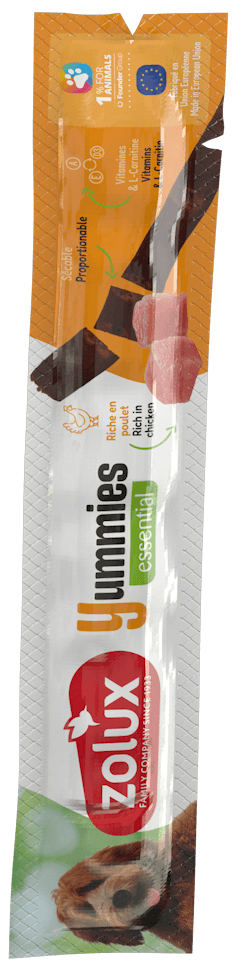 ZOLUX YUMMIES Weicher Trainingssnack Stange mit Huhn 12 g – Bild 1