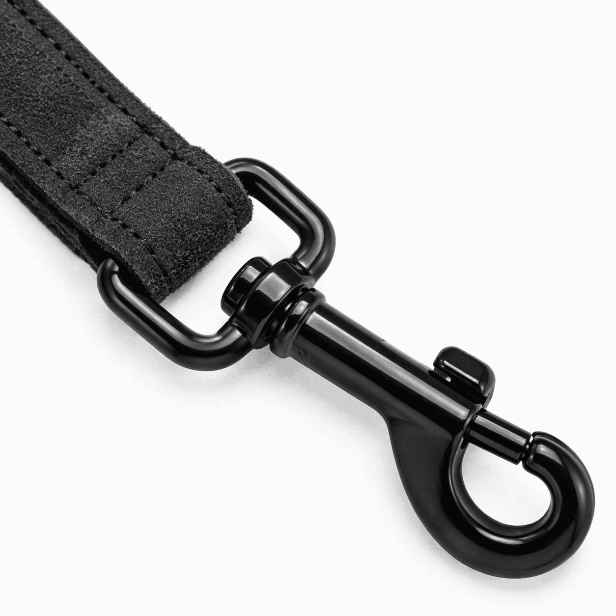 ZOLUX Komfort-Lederleine für Hunde, 1 m, 20 mm, schwarz – Bild 4