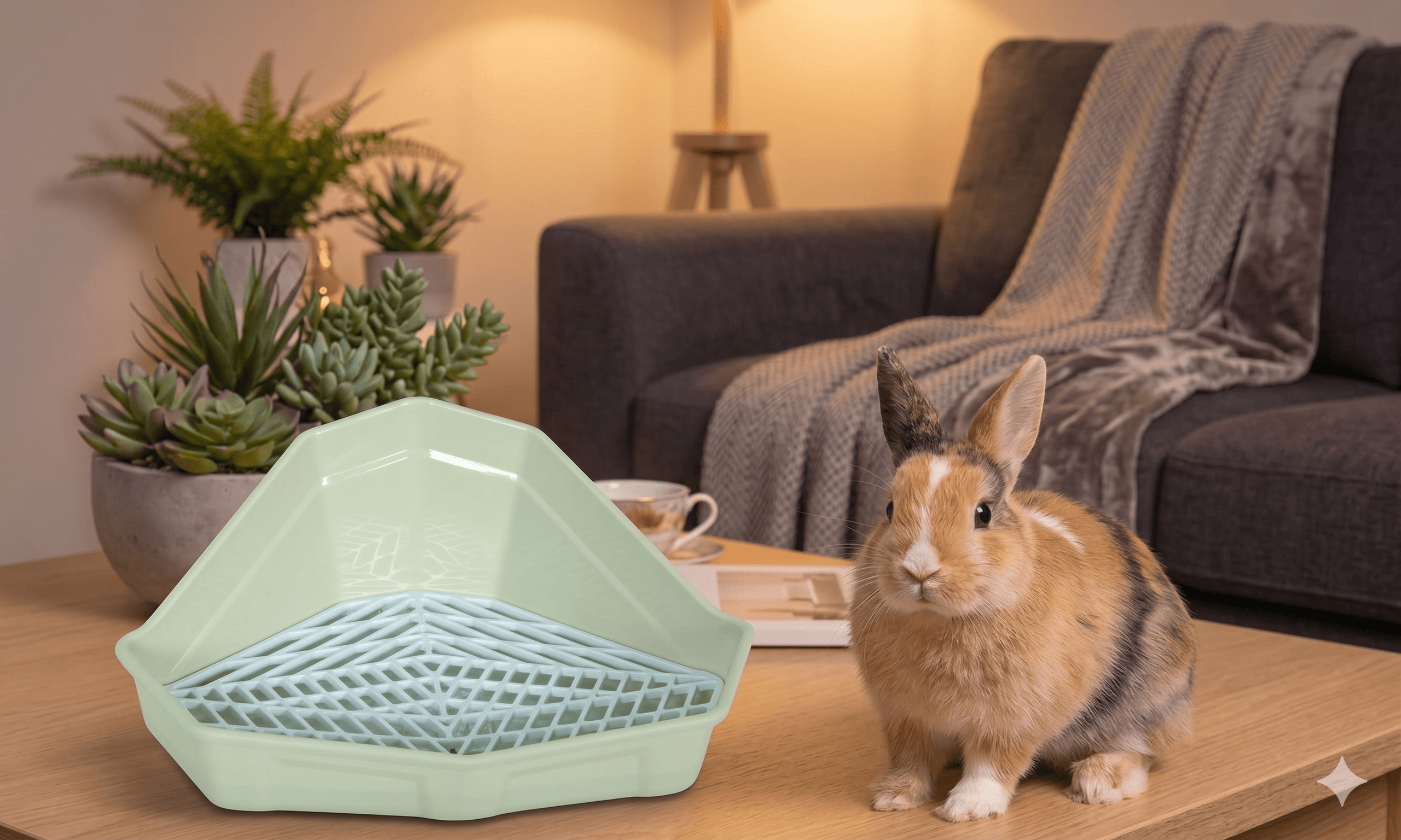 ZOLUX COSY Ecktoilette für Kaninchen und Meerschweinchen, grün – Bild 8