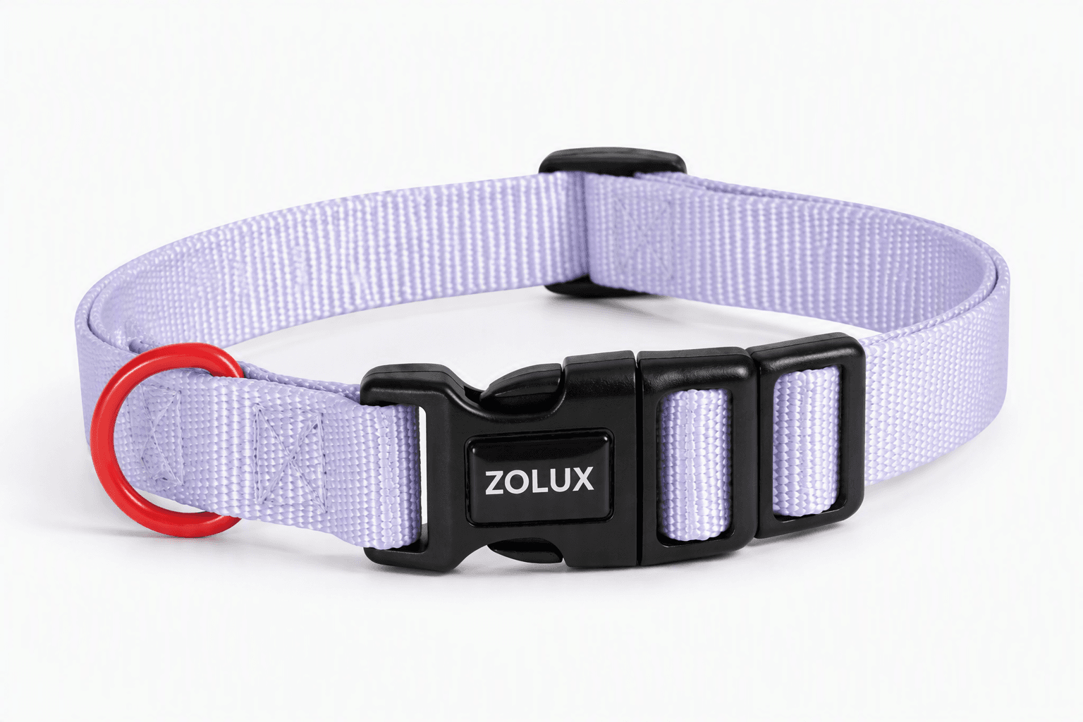 ZOLUX Klassisches Nylon-Hundehalsband, 21–36 cm, 10 mm, lila – Bild 8