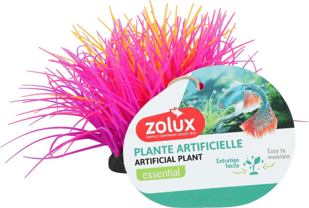ZOLUX Aquariendekoration FLOWERS 4 violett-rosa fluoreszierend – Bild 2