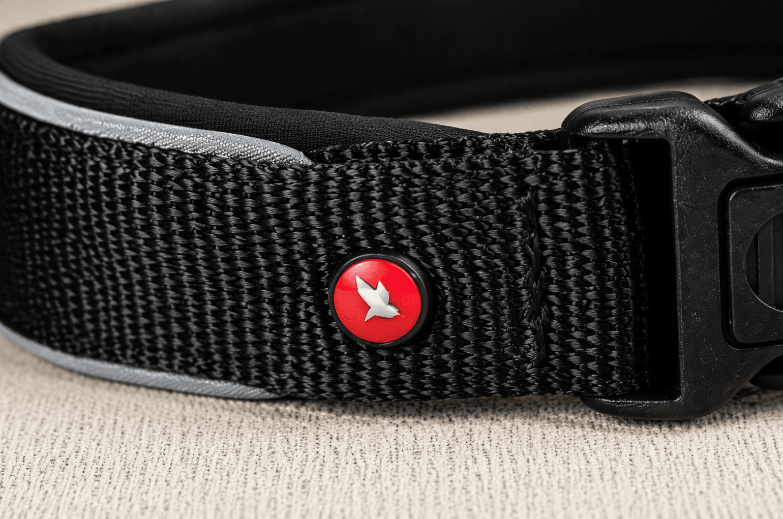 ZOLUX Premium-Nylon-Hundehalsband, Größe S, 35–40 cm, 20 mm, schwarz – Bild 5