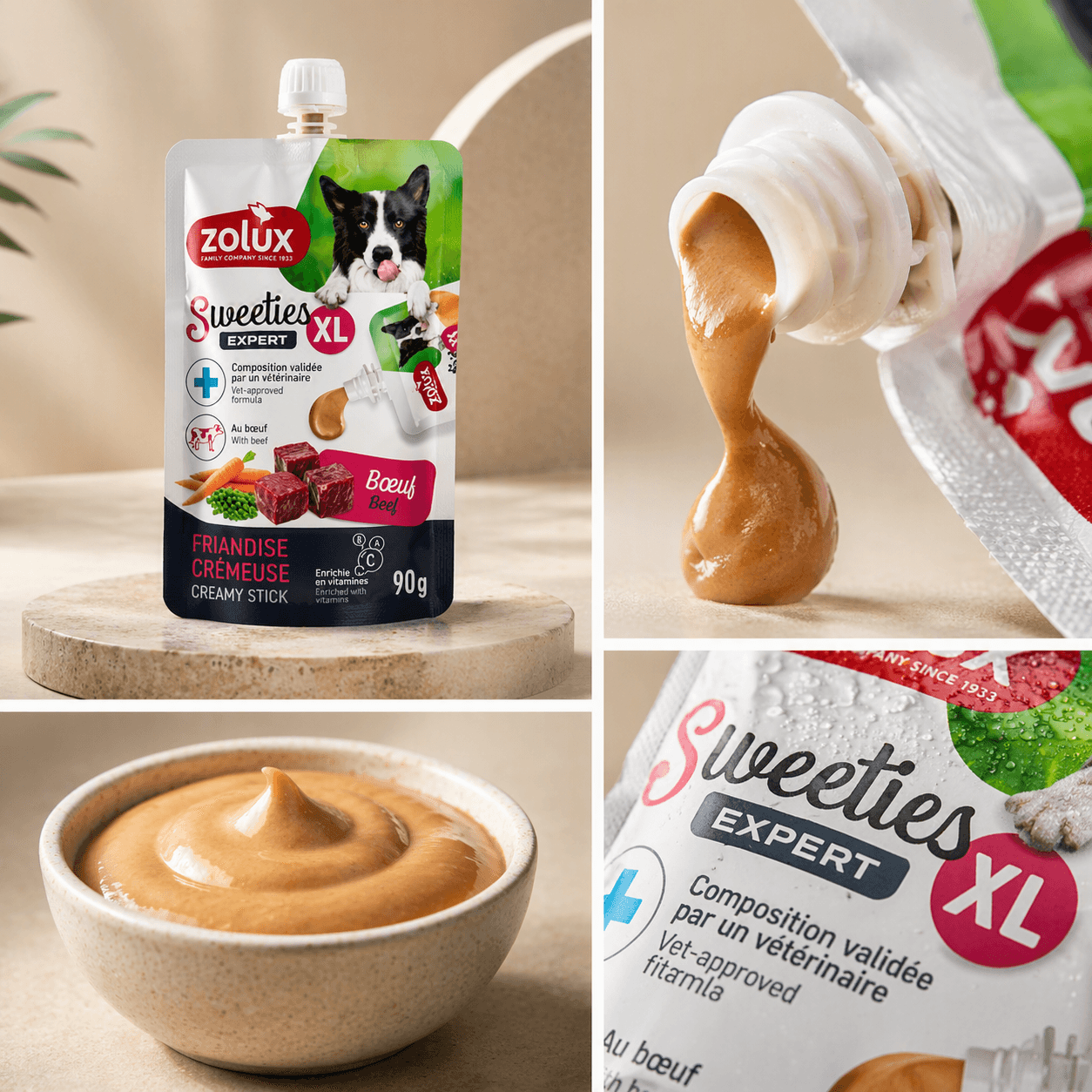 ZOLUX SWEETIES XL Cremiger Hundesnack mit Rind 90 g – Bild 8