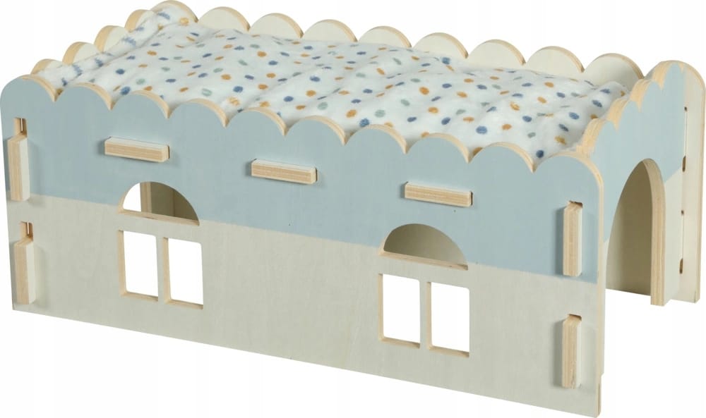 ZOLUX COSY XL Holzhaus für Meerschweinchen und Rennmäuse 21 × 40 × 16 cm – Bild 2