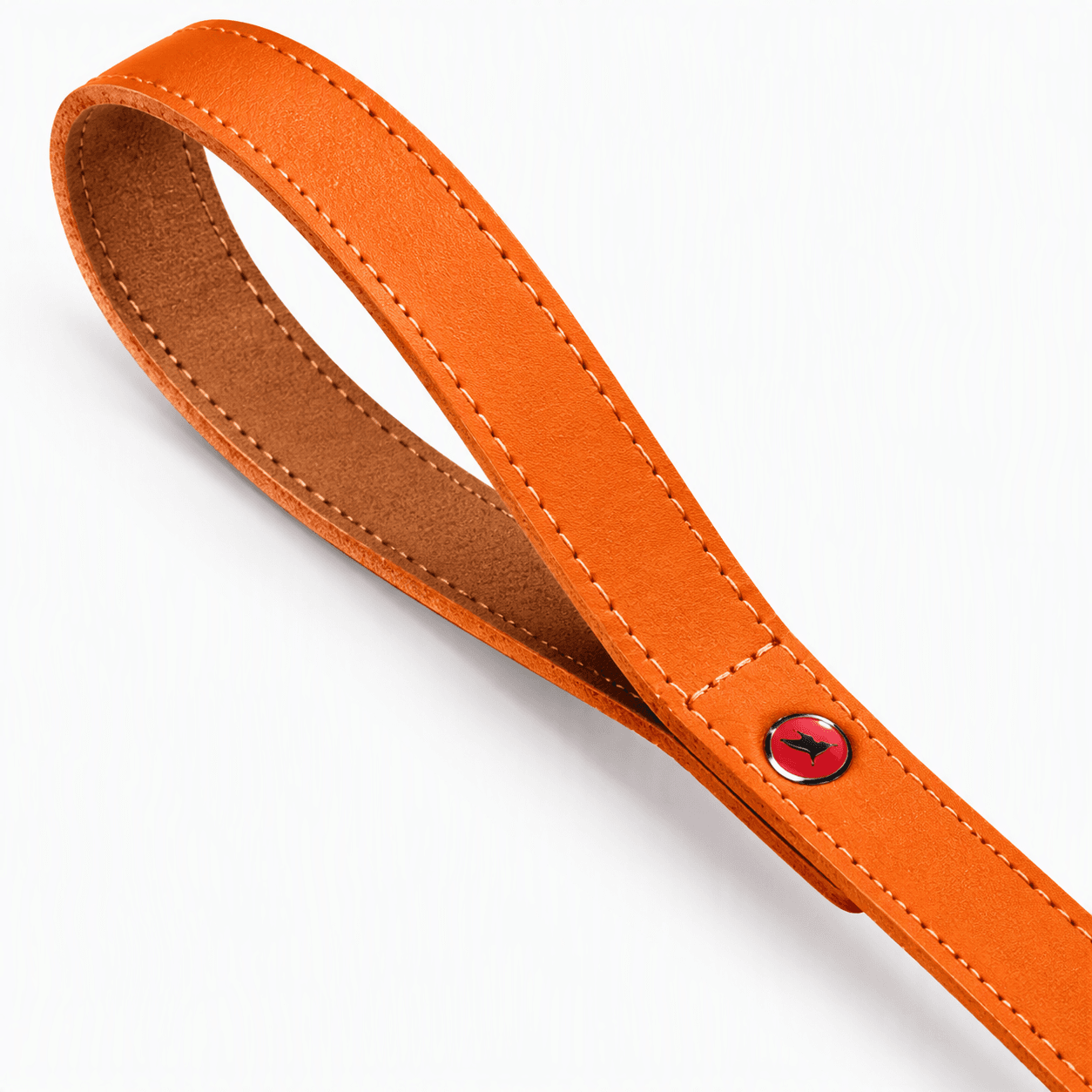 ZOLUX Klassische Lederleine für Hunde, 1 m, 15 mm, orange – Bild 4