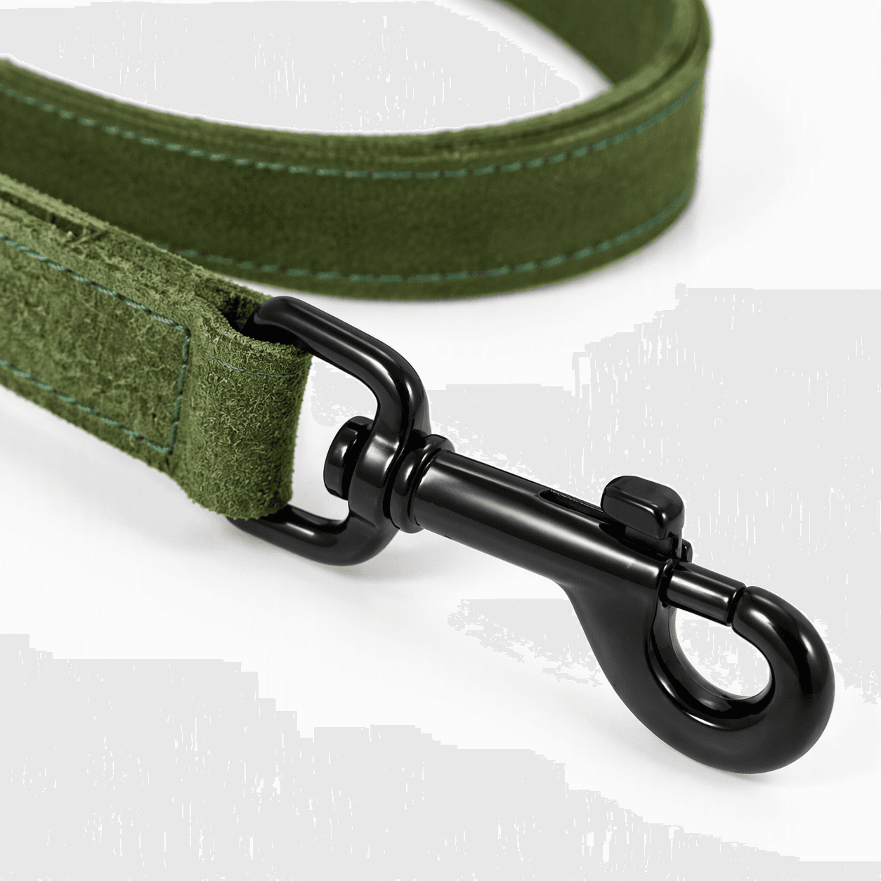 ZOLUX Komfort-Lederleine für Hunde, 1 m, 15 mm, grün – Bild 4