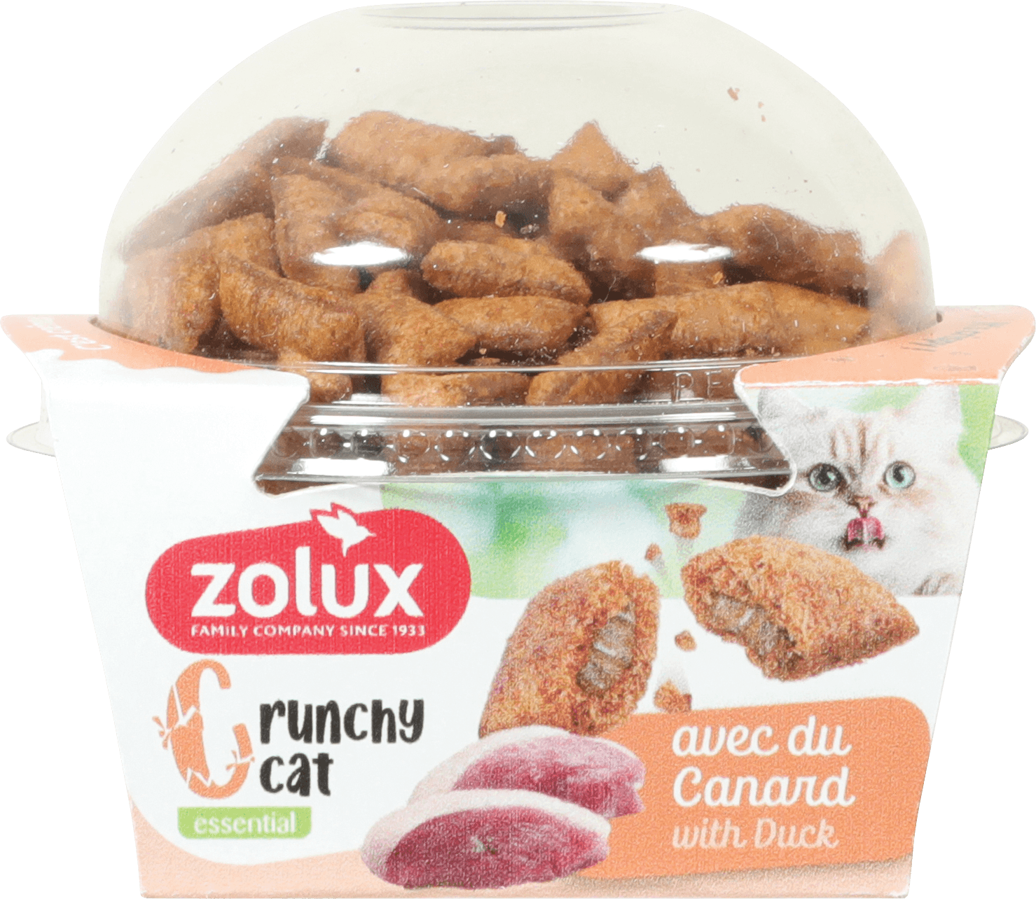 ZOLUX CRUNCHY CAT Katzenkekse mit Ente, 80 g – Bild 2
