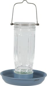 ZOLUX Vogelfutterspender aus Glas für Körner, graublau – Bild 2