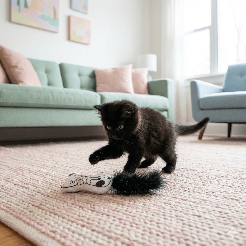 ZOLUX CHATOUILLE Katzenspielzeug, Katze mit Federn und Katzenminze, 13 cm – Bild 3