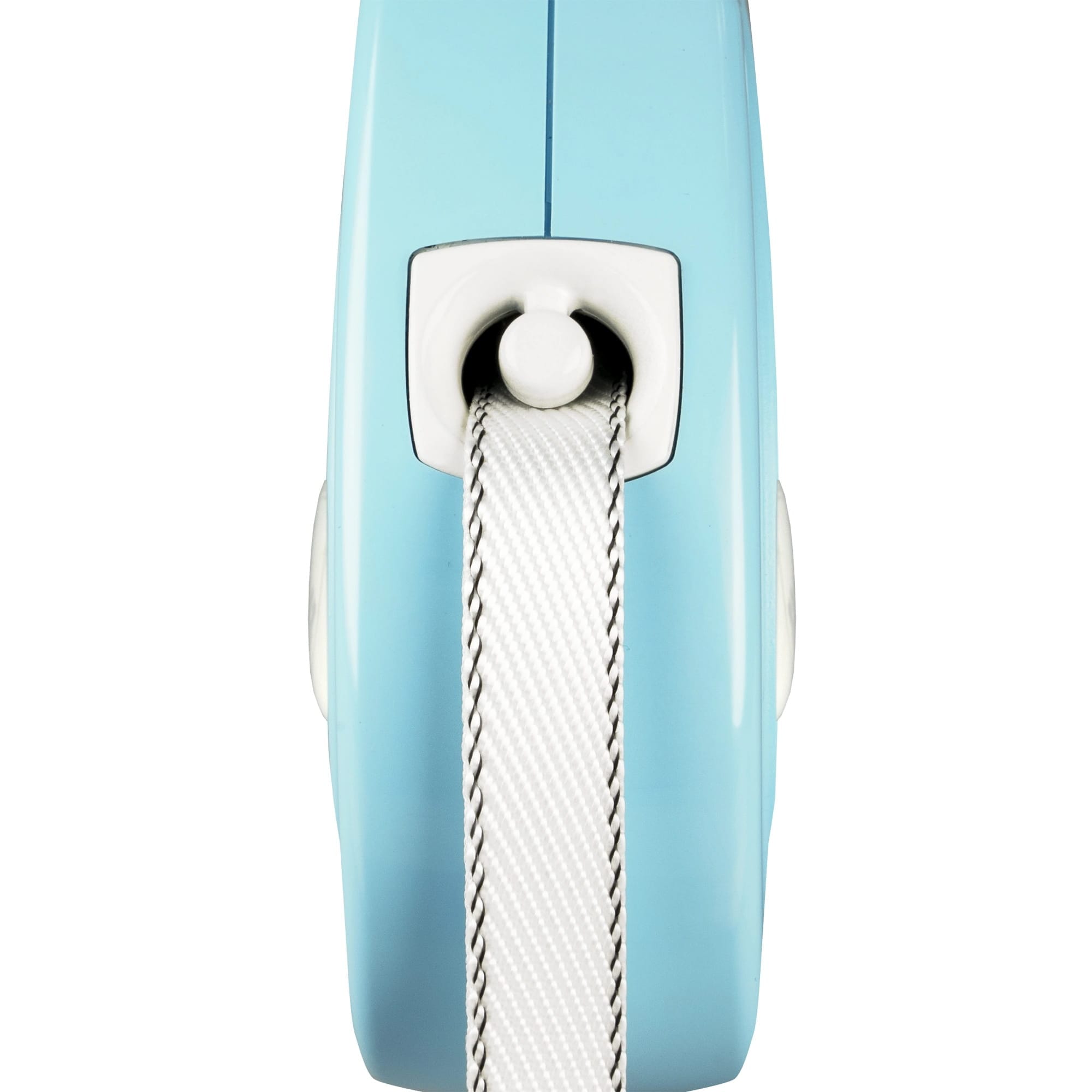 Flexi Automatische Hundeleine für Welpen – Gurtband 2 m Hellblau – Bild 3