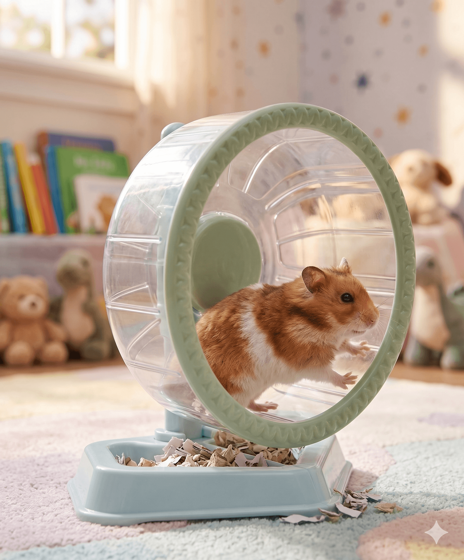 ZOLUX COSY Leises Kunststoff-Laufrad für Hamster mit Standfuß 16 cm – Bild 10