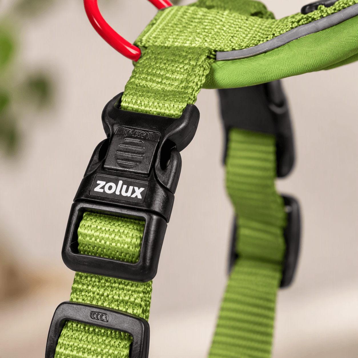 ZOLUX Premium-Nylon-Hundegeschirr, Größe M, 50–74 cm, 20 mm, hellgrün – Bild 4