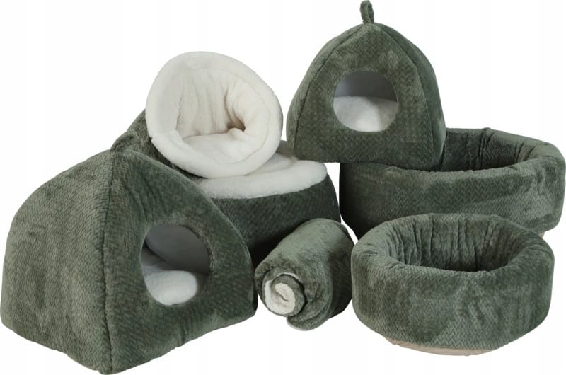 ZOLUX OLYMPE Katzen-Iglu, 41 x 41 x 33 cm, khaki – Bild 2