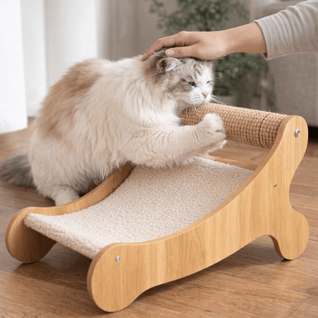 ZOLUX Katzenliege und Kratzbrett BOREAL, beige – Bild 11