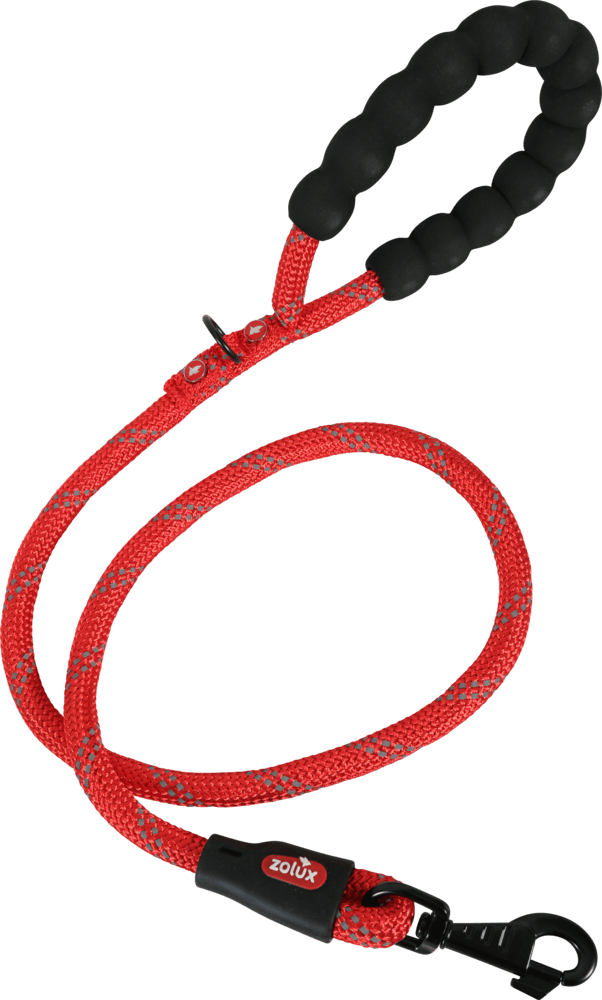 ZOLUX Seilleine für Hunde, 2 m, 13 mm, rot – Bild 2