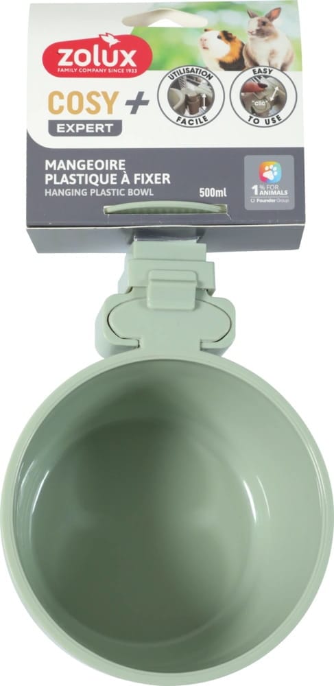 ZOLUX COSY Kunststoff-Futternapf für Kleinsäuger 500 ml, grün – Bild 2
