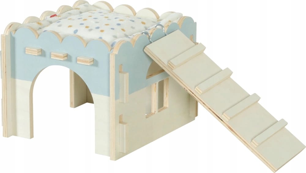 ZOLUX COSY Holzhaus für Meerschweinchen und Rennmäuse, 21 × 21 × 16 cm – Bild 1