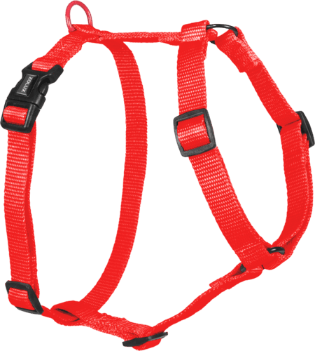 ZOLUX Klassisches Nylon-Hundegeschirr, 45–68 cm, 20 mm, rot – Bild 2