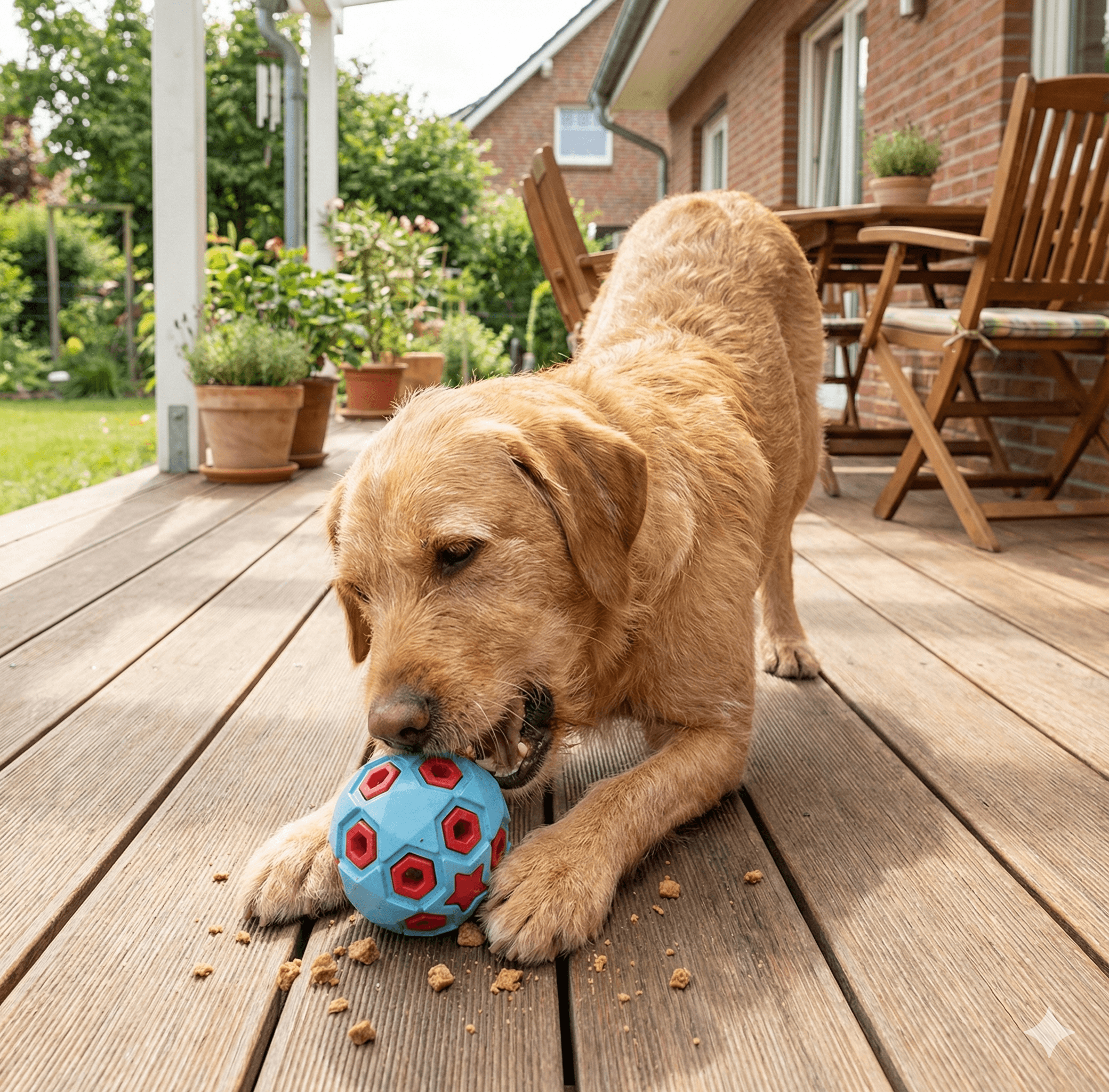 ZOLUX TPR-Leckerliball für Hunde zum Apportieren, 8 cm – Bild 6