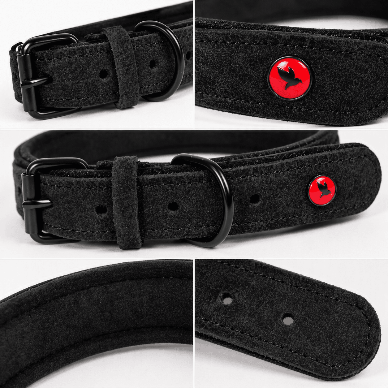 ZOLUX Komfort-Lederhalsband für Hunde, 29–36 cm, 16 mm, schwarz – Bild 7