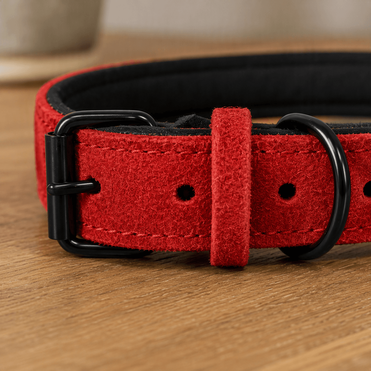 ZOLUX Komfort-Lederhalsband für Hunde, 34–44 cm, 20 mm, rot – Bild 5