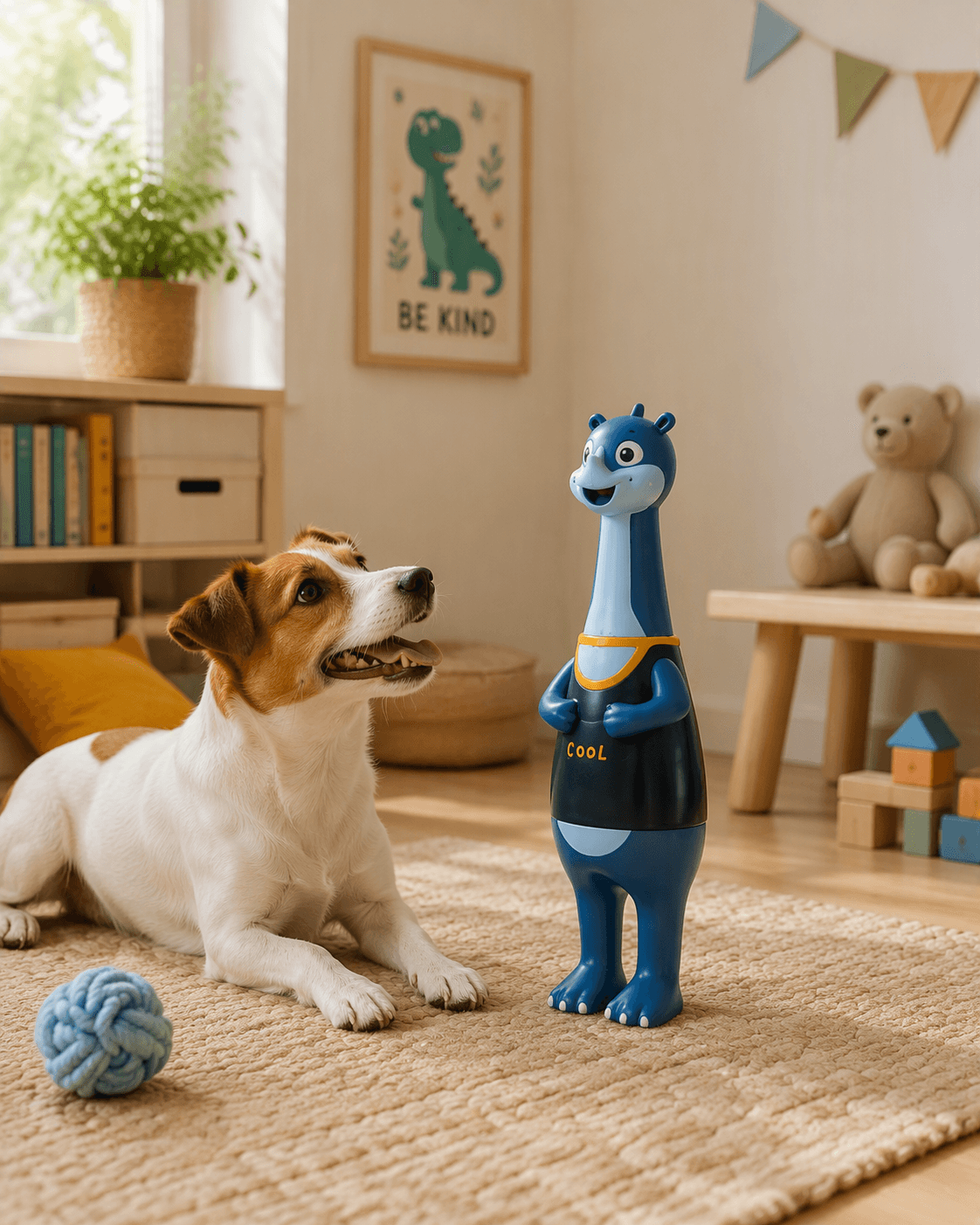 ZOLUX KARTOON Hundespielzeug Dinosaurier mit Quietscher 32 cm – Bild 5