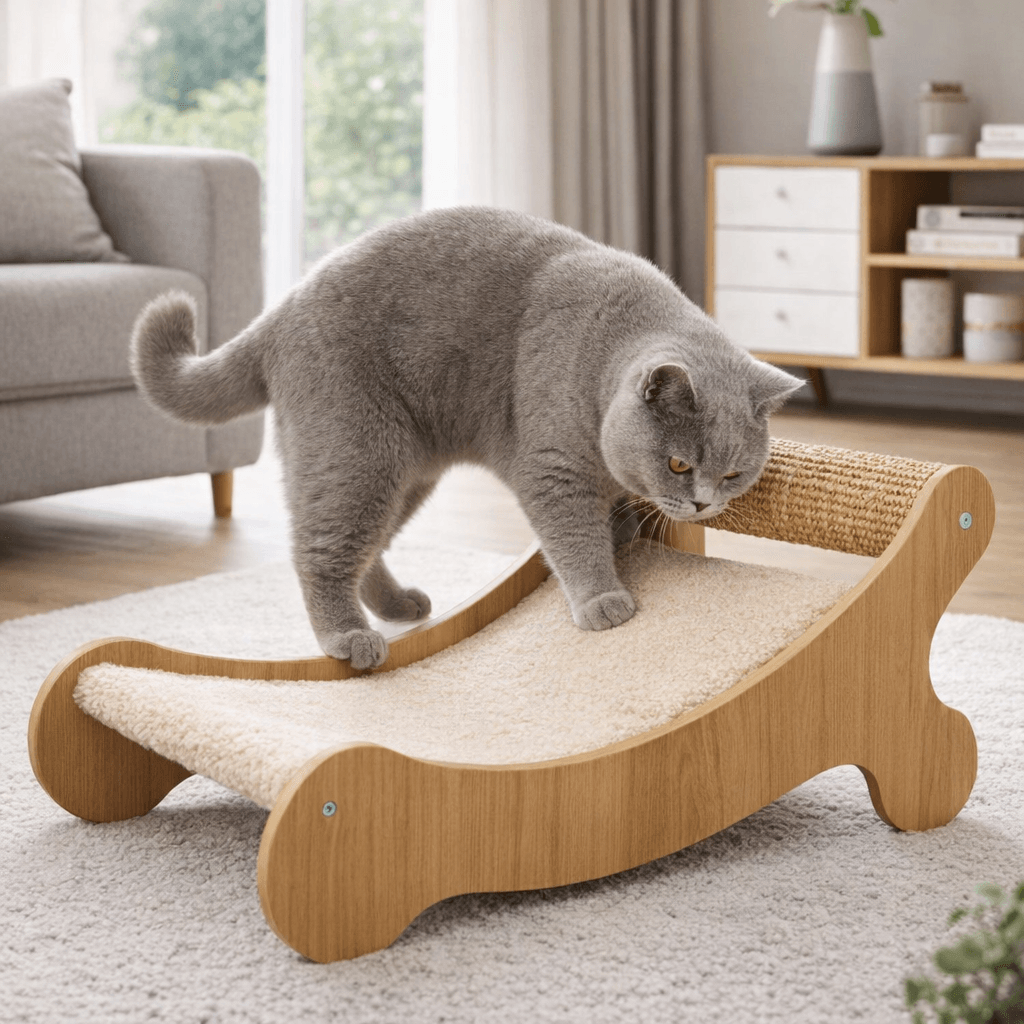 ZOLUX Katzenliege und Kratzbrett BOREAL, beige – Bild 12