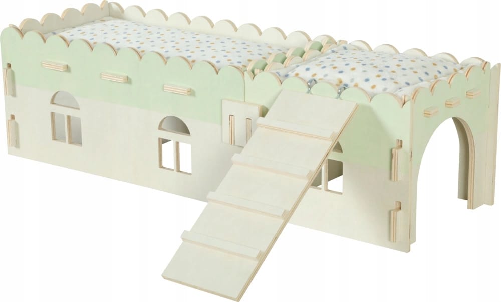 ZOLUX COSY XL Holzhaus für Kaninchen, Meerschweinchen und Rennmäuse 25 × 45 × 20 cm – Bild 2