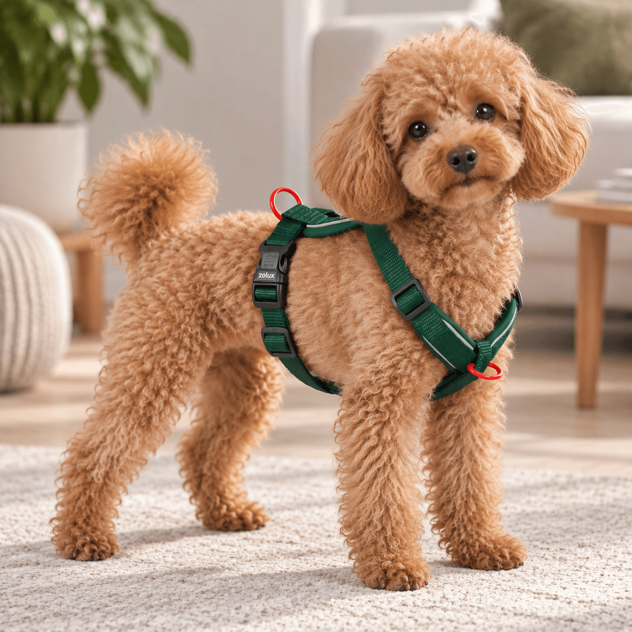 ZOLUX Premium-Nylon-Hundegeschirr, Größe XS, 30–40 cm, 15 mm, grün – Bild 7