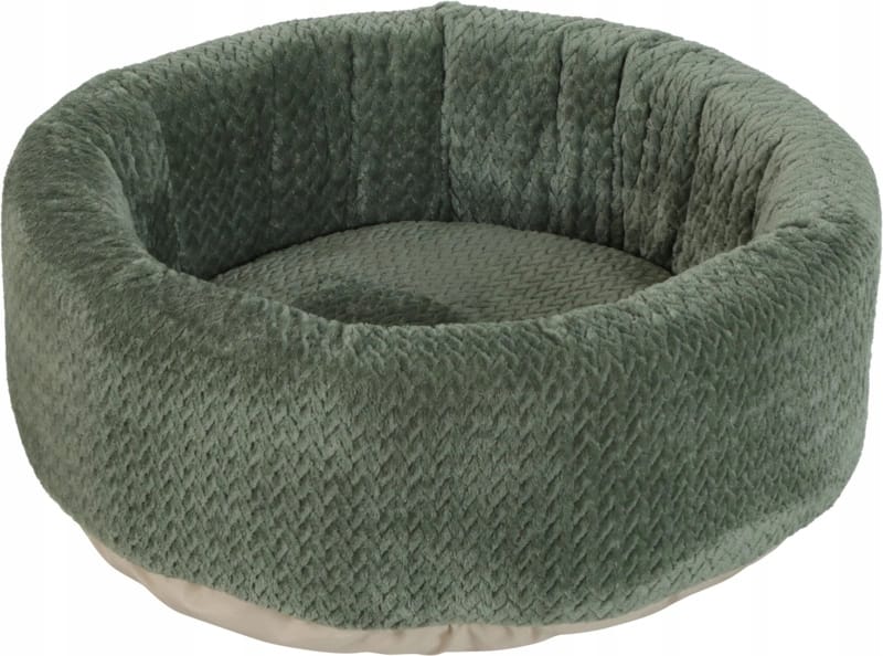 ZOLUX OLYMPE Rundes Katzenbett, 40 x 40 x 18,5 cm, khaki – Bild 1