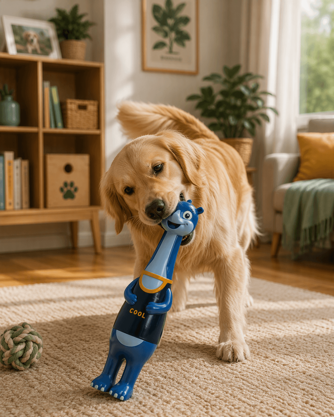 ZOLUX KARTOON Hundespielzeug Dinosaurier mit Quietscher 32 cm – Bild 6