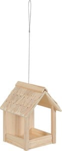 ZOLUX Grizzli 3-in-1-Vogelfutterhaus mit Holzdach – Bild 1