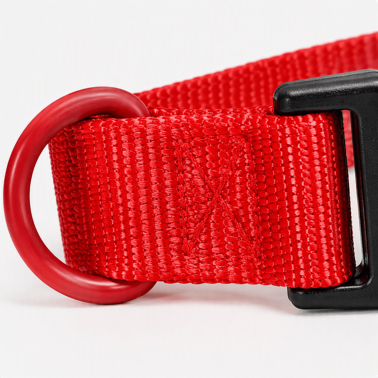 ZOLUX Klassisches Nylon-Hundehalsband, 31–48 cm, 20 mm, rot – Bild 6