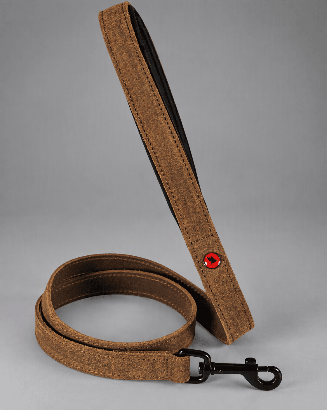 ZOLUX Komfort-Lederleine für Hunde, 1 m, 20 mm, braun – Bild 9