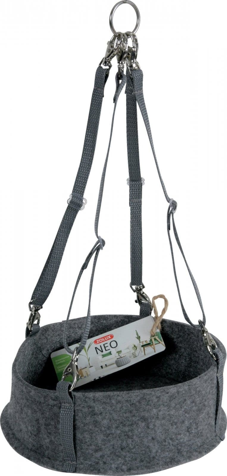 ZOLUX Hängematte für Nagetiere NEO 28 cm groß, Farbe Grau