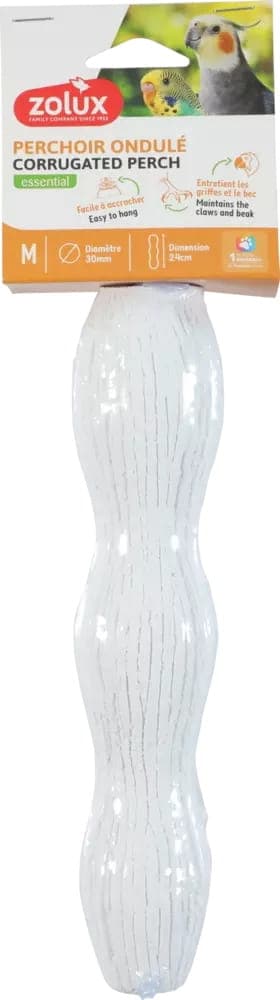 ZOLUX Vogelsitzstange gewellt mineral M 3/24 cm