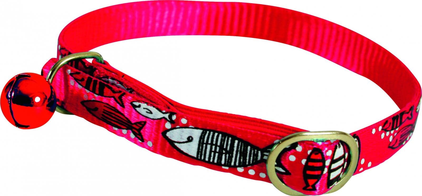 ZOLUX Nylon-Katzenhalsband Sardine 30 cm, Farbe Rot