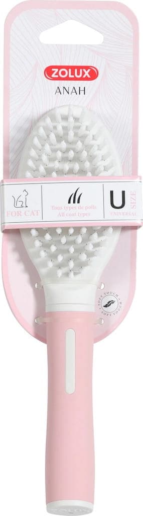 ZOLUX Weiche Katzenbürste mit Nylonborsten ANAH