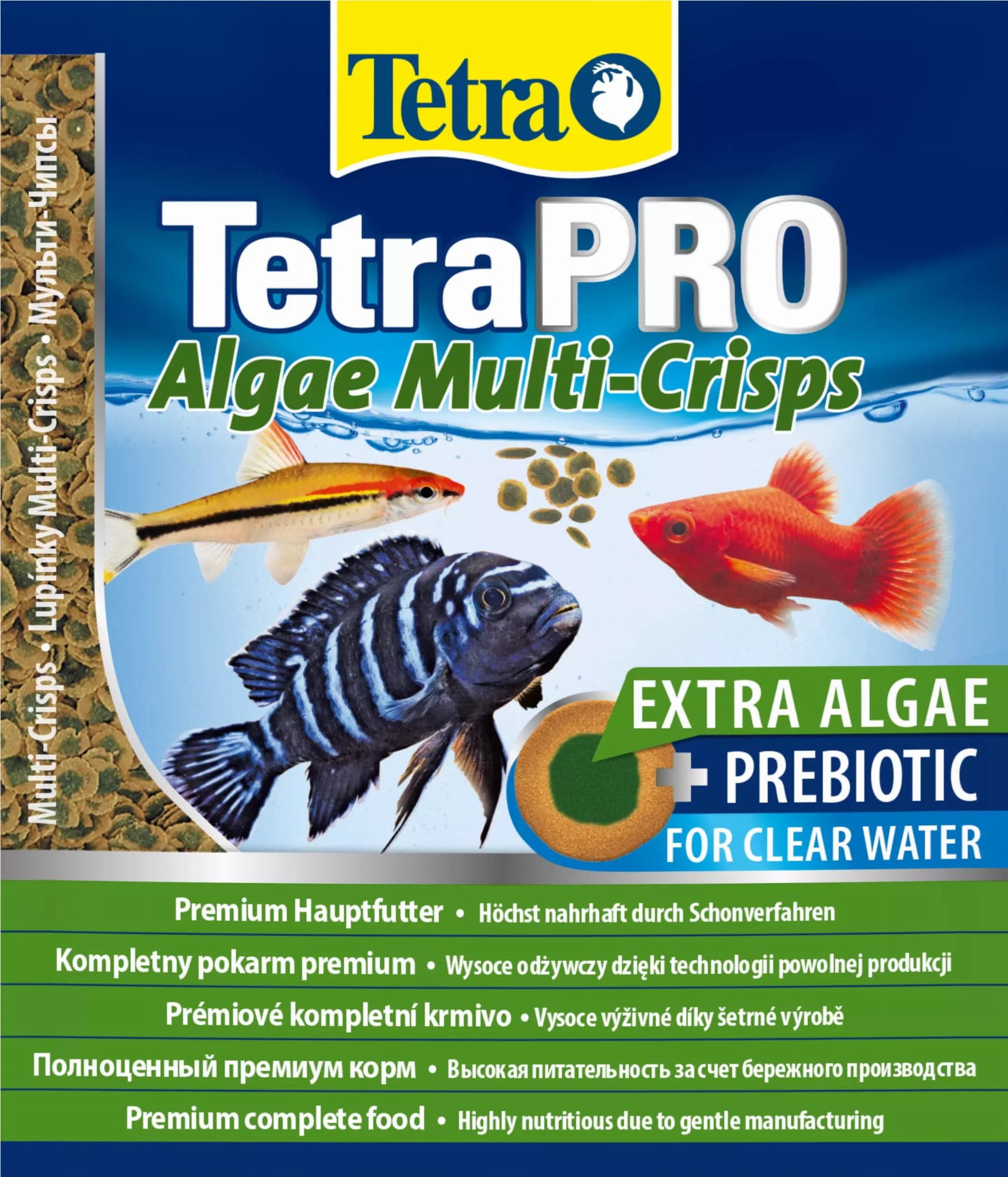 TETRA Pro Algae Multi-Crisps 12 g Beutel, Futter für Fische zur Stärkung der Widerstandskraft