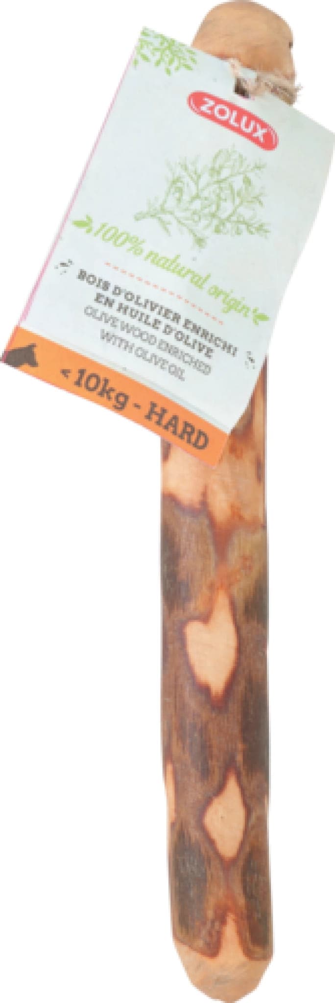 ZOLUX Natürlicher Snack für Hunde – Kauholz aus Olivenholz Größe S