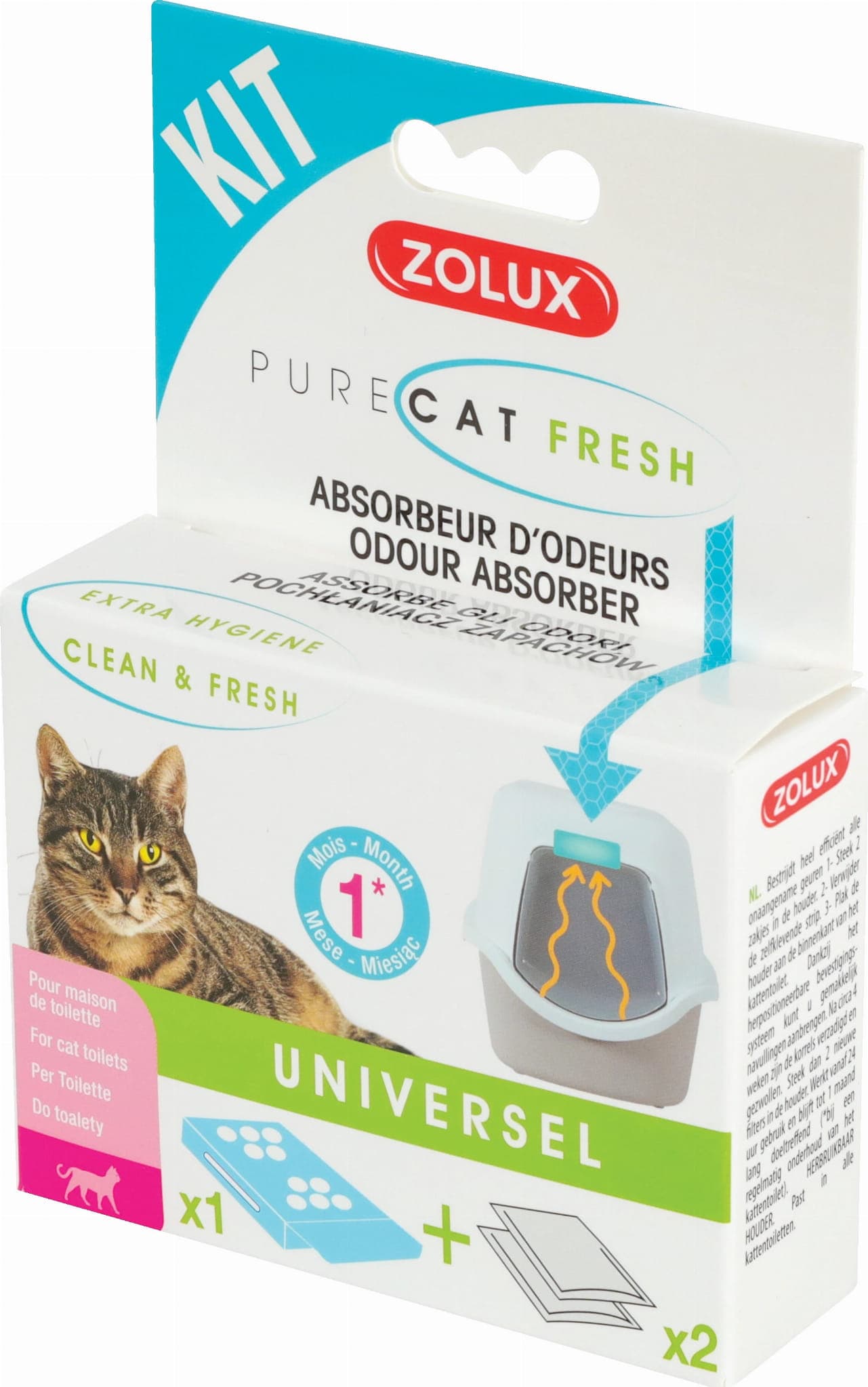 ZOLUX Geruchsabsorber für Katzentoiletten PURECAT FRESH