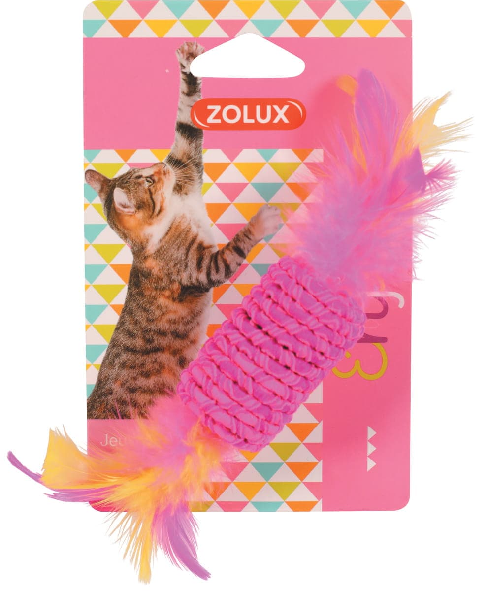 ZOLUX Katzenspielzeug Bonbon mit Federn elastisch 17,5 cm