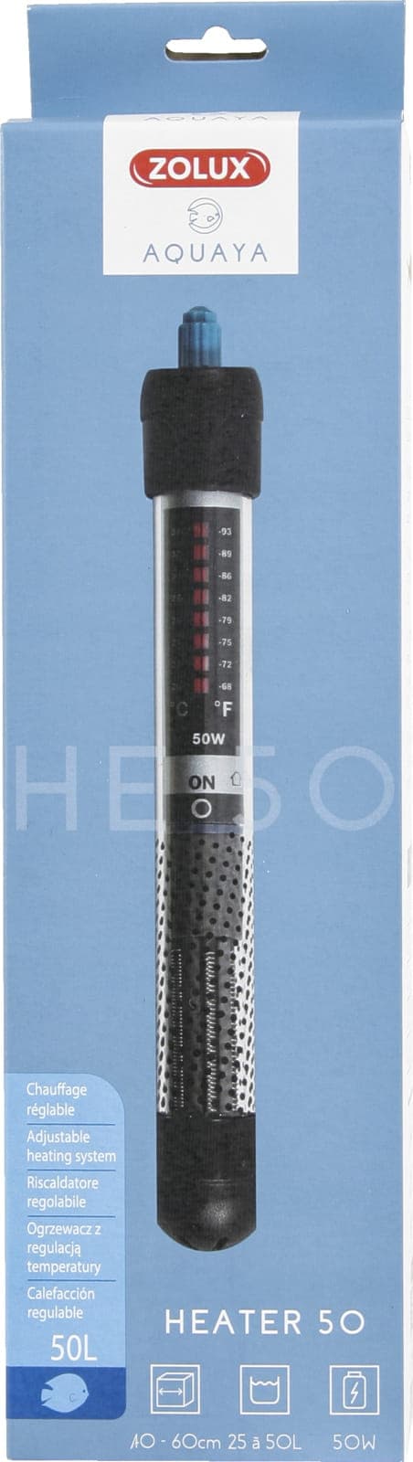 ZOLUX AQUAYA Heizstab 50 W, 25-50 l