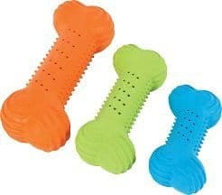 ZOLUX Hundespielzeug aus Kautschuk, Knusperknochen 14 cm verschiedene Farben