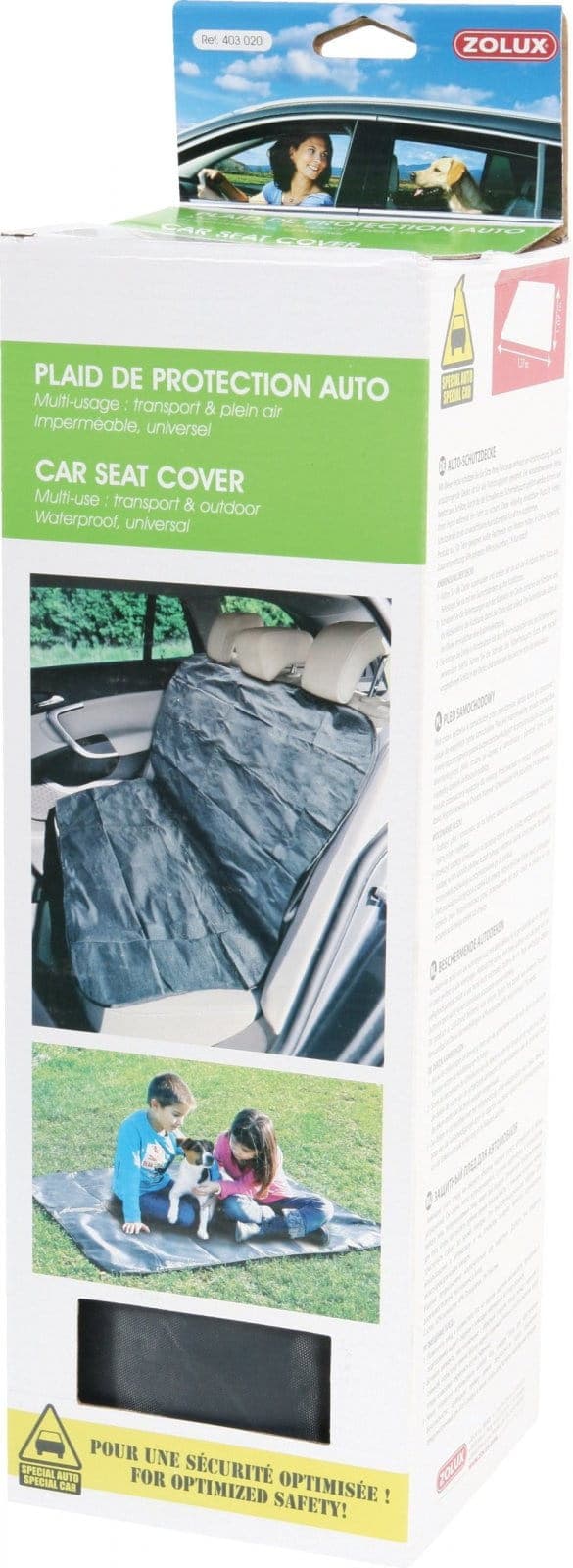 ZOLUX Autoschutzdecke für Hunde – Rücksitzabdeckung