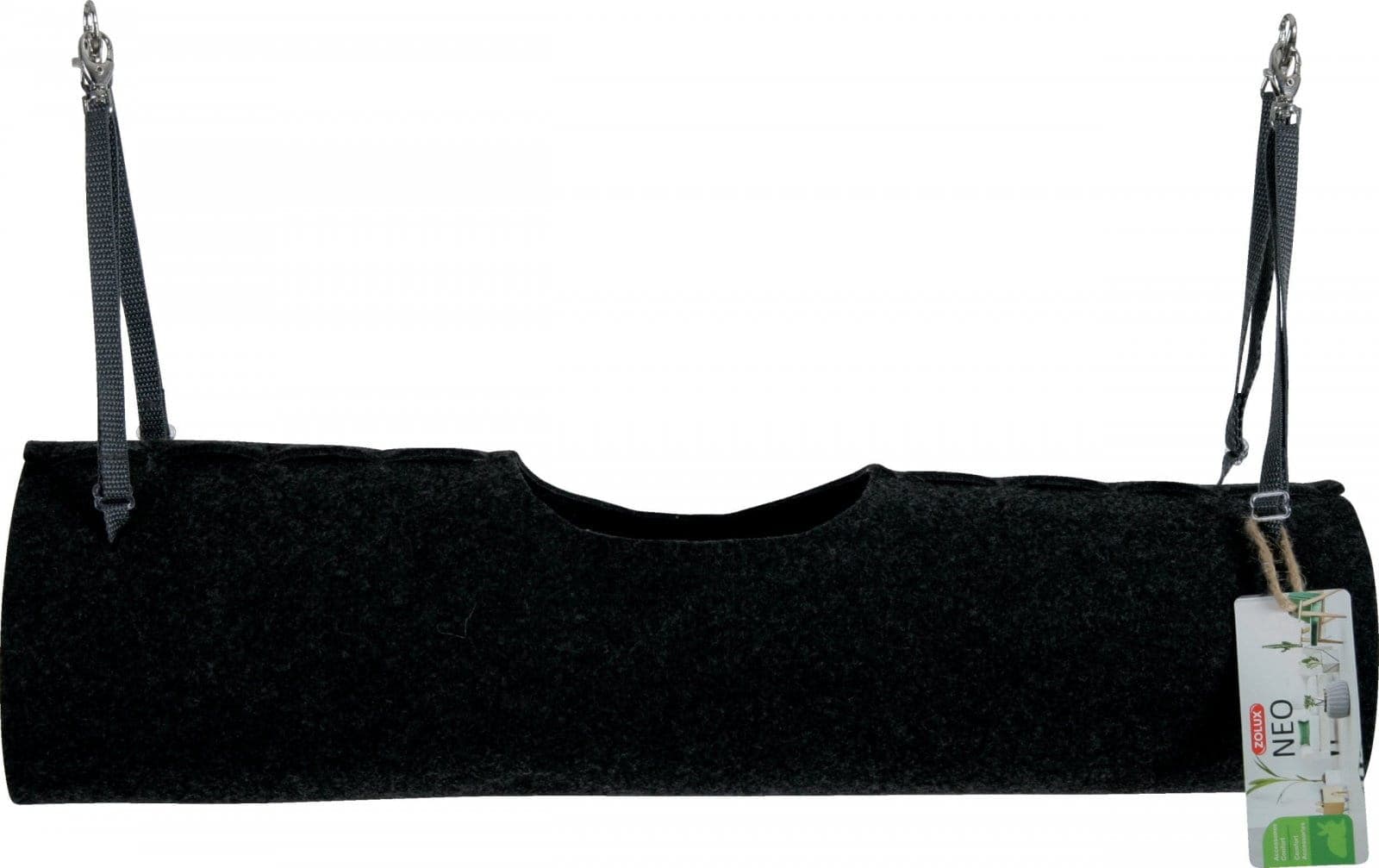 ZOLUX Tunnel für Nagetiere für NEO-Käfige 145x145x530 mm, schwarz