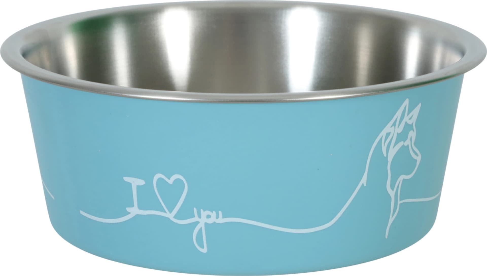 ZOLUX Rutschfester Hundenapf LOVE Farbe blau 750 ml