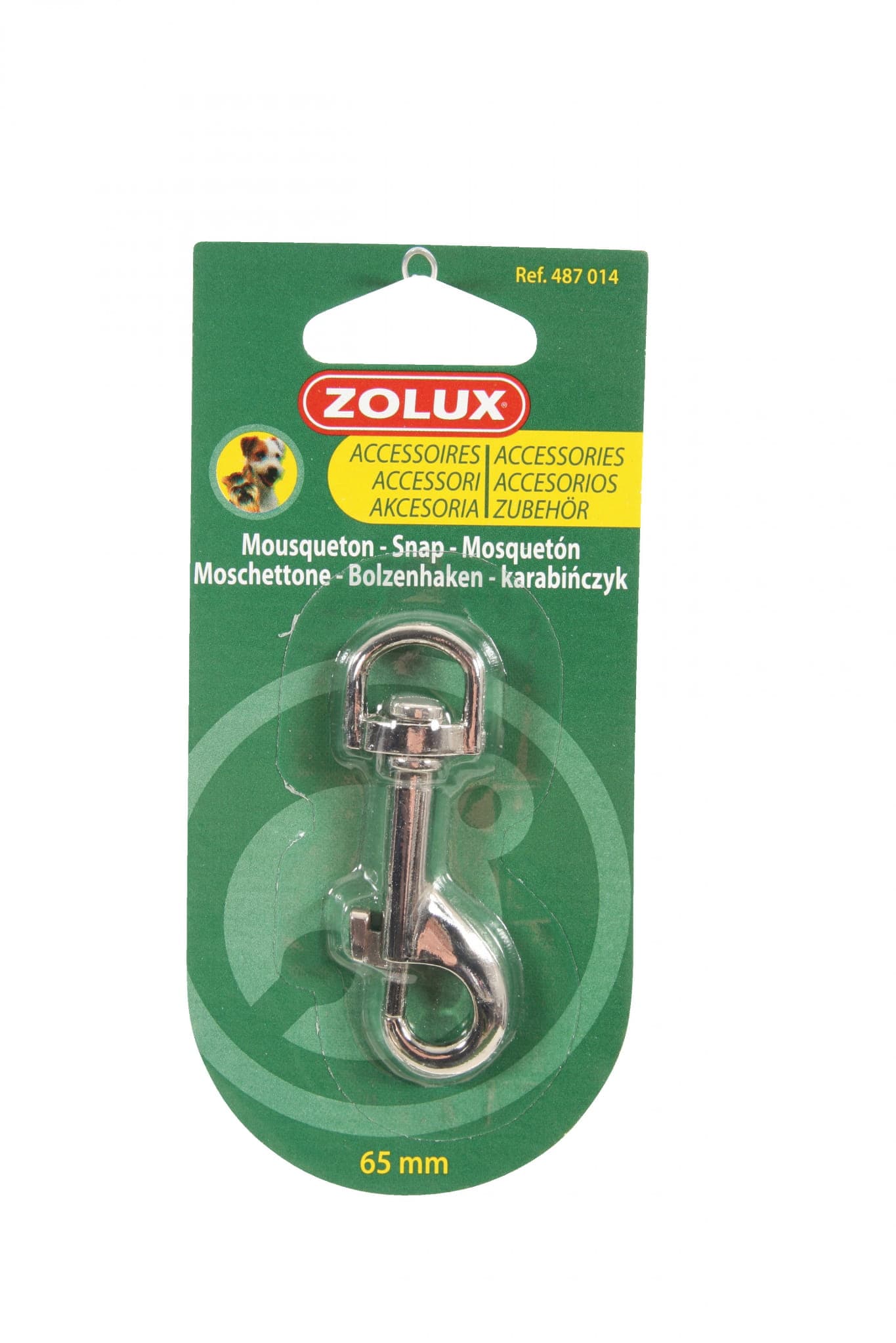 Zolux Karabiner Größe S 65 mm – einfaches Verschließen